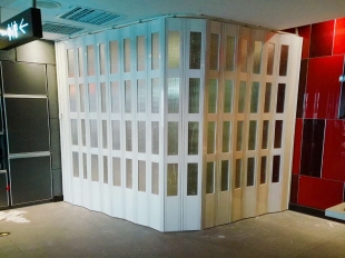 重庆PVC豪华折叠门，隔断门，PVC折叠门